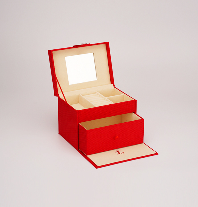 輕奢珠寶盒首飾盒定做 高檔多層飾品收藏盒 家用珠寶收納盒