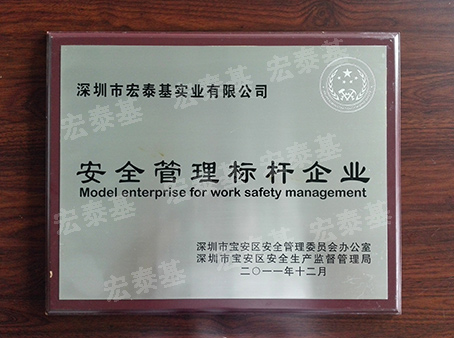 Safety management benchmark